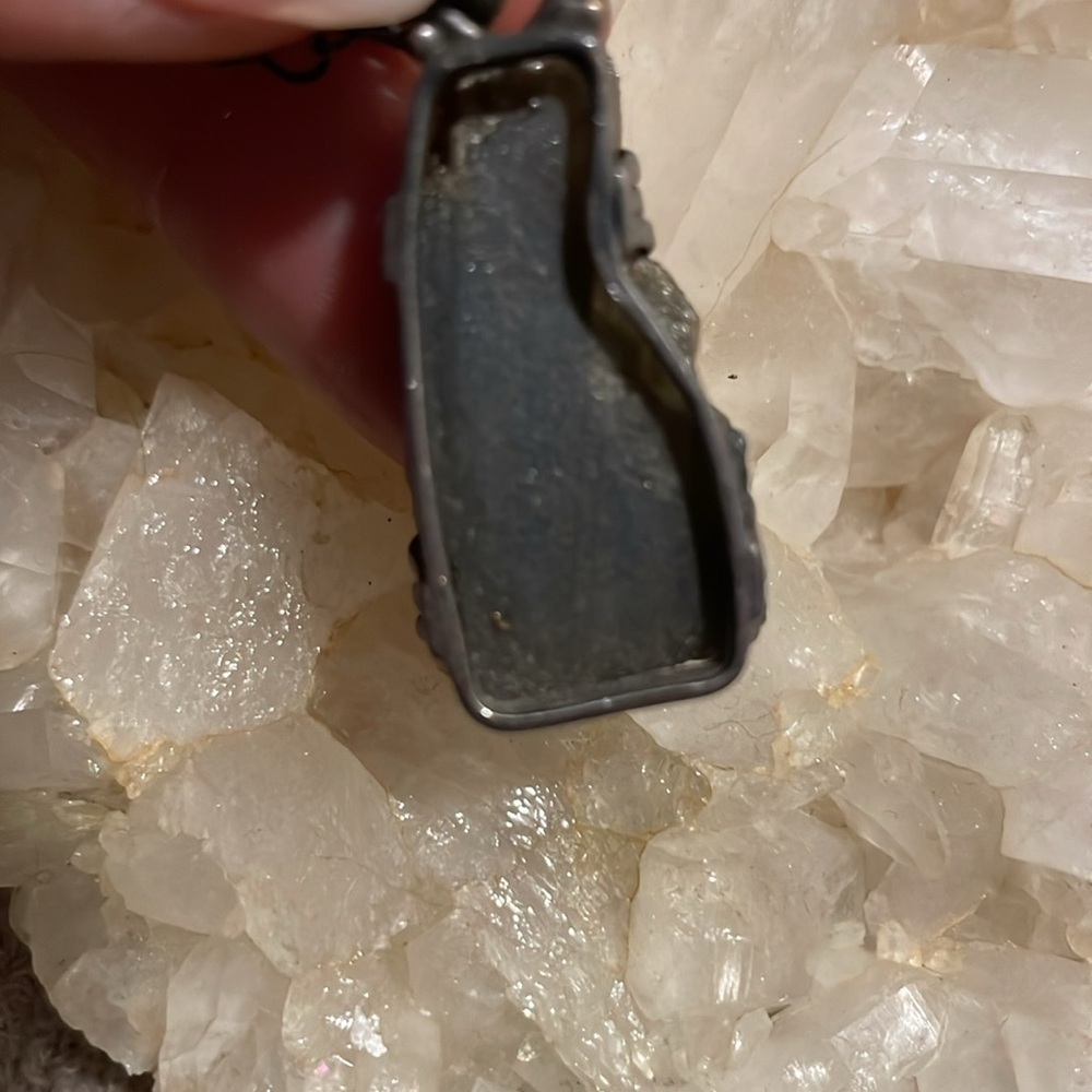 No brand, Necklace, crystal labordoite, blue. - Picture 8 of 16
